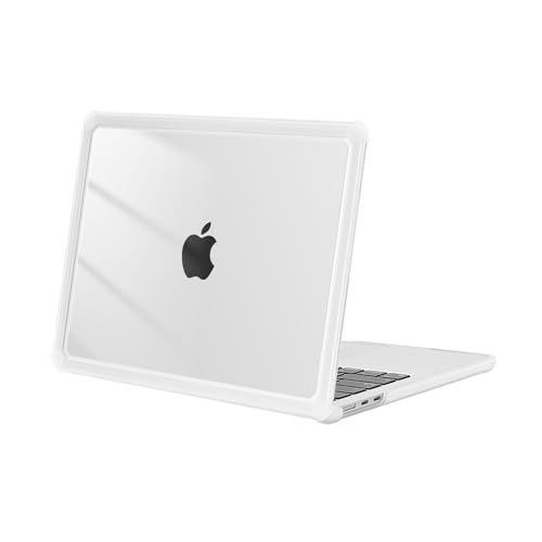MOSISO 対応機種 MacBook Air ケース 13インチ M2 M3 M4チップ A3240 A3113 A2681 2025-2022リリース、対応機種 MacBook Air 13.6インチケース アンチクラッキング TPUバンパーラスチック