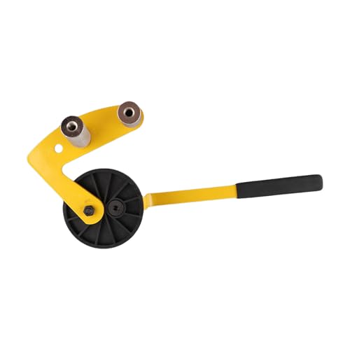 Deck Straightening Tool | 8mm Steel Fixes Warped & Crooked Boards | Board Straightener for 2x4 Wood Frame/Deck Installation/Maintenance | Secure Grip Handle & Nylon Rollers