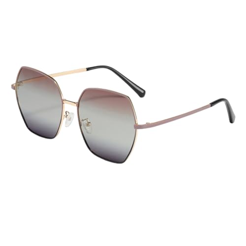 Lunettes de soleil polarisées anti-fatigue oculaire femme monture métal