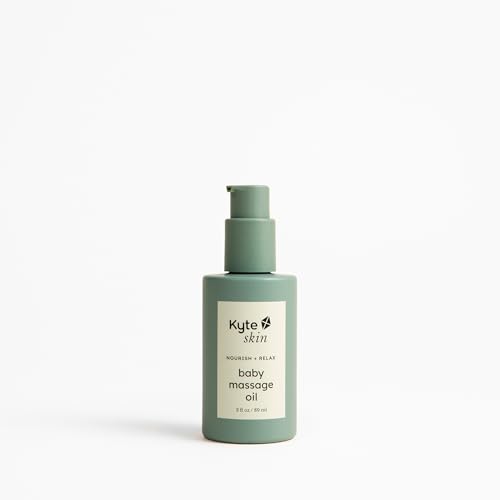KYTE BABY - Kyte Skin Baby Massage Oil, 100% Botanical Blend, Nourishing, Calming, Promotes Sleep and Digestion, Free from Mineral Oil, Synthetic Fragrance, Silicone, and Parabens