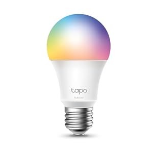TP-Link Tapo Smart Light Bulbs, 16M Colors RGBW, Dimmable, Alexa Frustration-Free Setup, A19, 60W Equivalent, 800LM CRI>90, 2.4GHz WiFi only (Tapo L531E)