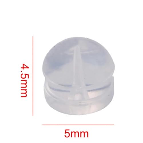 Tapones de goma de silicona transparente dorada para crear joyas 2