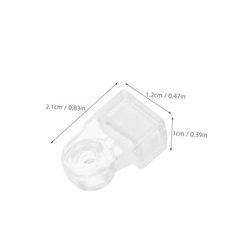 Image of Tofficu 50pcs Mirror Fixing Clips Retainer Clips for Mirrors Glass Fixing Clamp