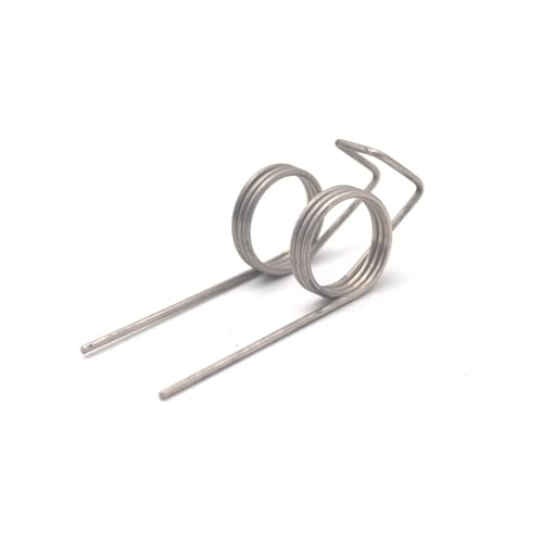 BHUPWZE ﻿ 2PCS Stainless Steel Industrial Machinery DIY Accessories Wire 1mm OD 16mm Double Torsion Spring