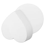 Zerodeko 2個 寸泡沫ケーキダミー ラウンド ハート型 高さ ケーキ装飾練習用 発泡スチ製 初心者向け