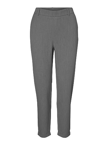 Vero Moda Vmmaya Mr Loose Solid Pant Noos, Pantalones Mujer, Grey Pinstripe, L / 32L