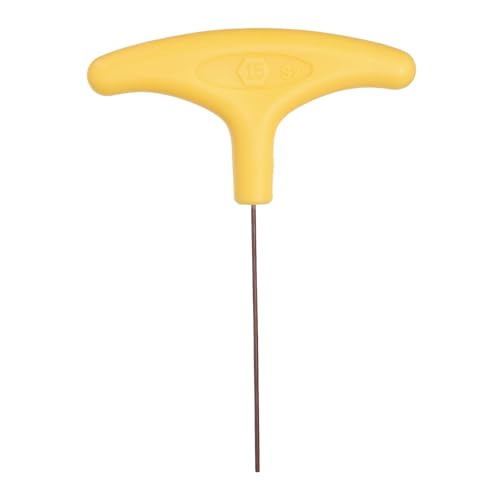 Image of sourcing map T-Handle Hex Key Wrench 1.5mm Metric S2 Steel Long Arm Yellow T-Key Flat End Inner Hexagon Spanner Repairing Tool for Home Auto Maintenance Bike Motorcycle Repair