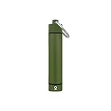 ONGROK Premium Storage Tube, Keychain, Pocket-Sized, Airtight, Aluminum Metal Holder and Case (Green)