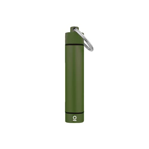 ONGROK Premium Storage Tube Keychain Pocket-Sized Airtight Aluminum Metal Holder and Case (Green)