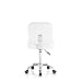 TATARTIST Salon Stool Adjustable Height Rolling Medical Spa Chair Hydraulic 360° Rotating Salon Chair Home Office Beauty Tattoo Pedicure Stool with Backrest (White)