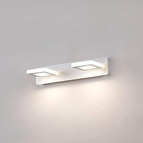 UWY Luz de espejo LED para baño con diseño rotacional y antivaho Cover