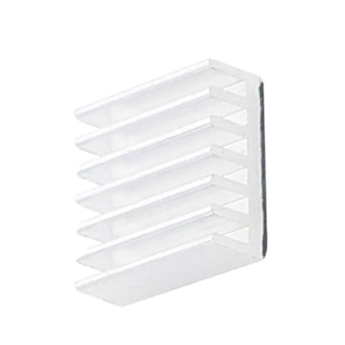 Image of Raspberry Pi 3 in 1 Heat Sink Aluminum for Raspberry Pi 4B (White) - Pack of 2
