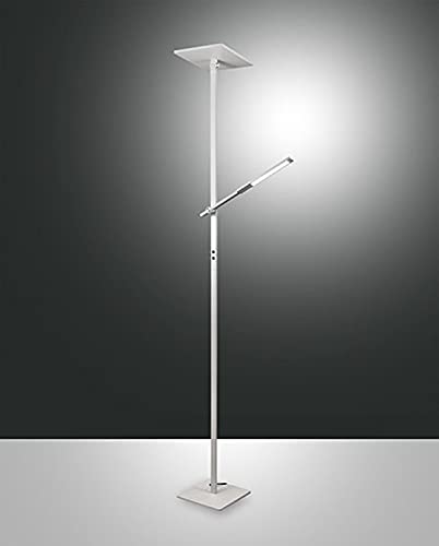 Lámpara de pie LED de bajo consumo con luz de lectura integrada de 40 W y 8 W