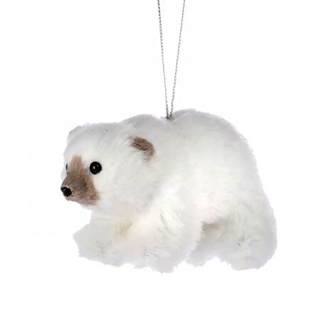 The Bridge CollectionFurry Polar Bear Ornament
