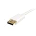 StarTech.com 3m 10 ft White Mini DisplayPort to DisplayPort 1.2 Adapter Cable M/M - DisplayPort 4k with HBR2 support - Mini DP to DP Cable