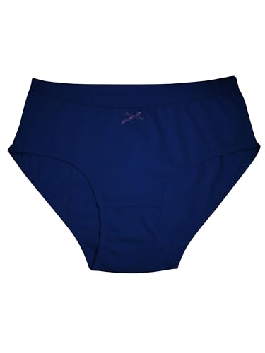 Image of DChica Cotton Panties for Women, Comfortable Mid Waist Hipster Panty with Stretchable Waistband Full Coverage Breathable Underwear /Briefs for Ladies