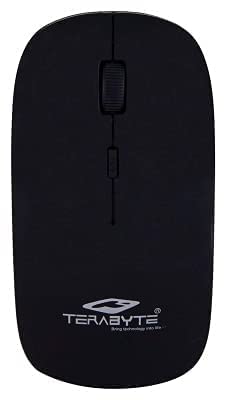 Image of World Shopper Terabyte Ultra Slim Wireless Mouse with Nano Receiver for Pc Laptop Desktop and Tablet (Black)