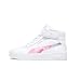 PUMA Unisex-Child, Carina 2.0 Mid Paint, White-Pink Lilac, Big Kid 5.5