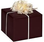 New Trendy Gloss Solid CHOCOLATE BROWN Gift Wrap Wrapping Paper 16 Foot Roll - Bridal Wedding Anniversary Birthday
