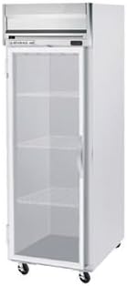 Beverage-Air HFP1-1G Horizon Series One Section Glass Door Reach-In Freezer 24 cu.ft. capacity Stainless Steel Front and Sides Aluminum
