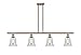 Innovations Lighting 516-4I-AC-G2812 Hanover 3 Light Island Light Part of The Ballston Collection