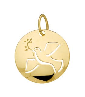 Médaille Colombe de la Paix Or Jaune pour porter un symbole de sérénité