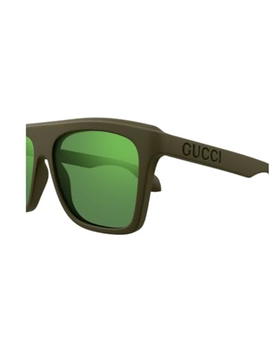 Gucci GG1570S 005 Green/Mirrored Green Square Men's Sunglasses3