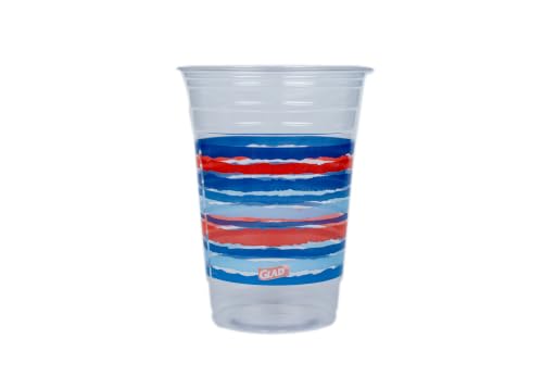 Glad Everyday Clear Plastic Cups, Red White and Blue, 18 Oz, 20 Count, 6-Pk - image 6