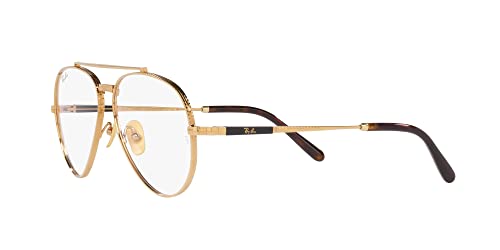Image of Ray-Ban unisex-adult Rx8225v Aviator Titanium Pilot Prescription Eyewear Frames