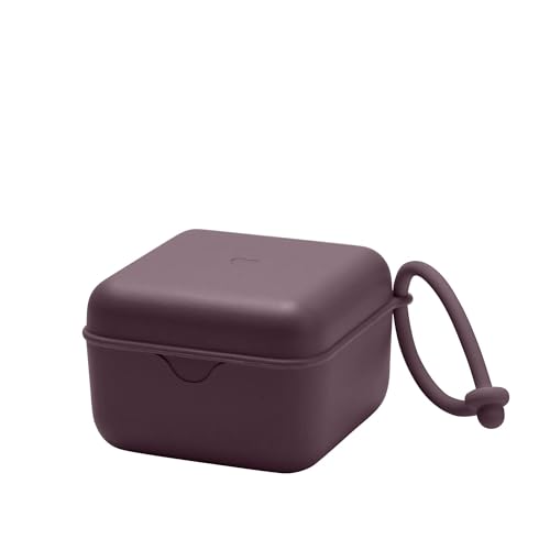 BIBS Pacifier Box, Sterilizer Case, Clean &amp; Travel-Friendly, Plum
