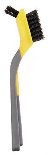 Amazon Basics Soft Grip Assorted Mini Brush Set, 1 Nylon, 1 Brass, 1 Stainless #TOP2