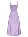 Rockabilly Kleider Damen 50er Vintage Freizeitkleider A-Linien Midi Spaghettiträger Kleid Elegant für Hochzeit CL837-1 M