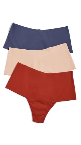 Image of hanky panky - BreatheSoft High Rise Thongs for Women | Microfibre Knit Underwear Panties, Lingerie | Sizes (XS-XL), 3 pack