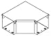 Hoffman F44T3R90E Wireway, 90 Degree Elbow, NEMA 3R, Galvanized, Fits 4.00" x 4.00", Gray