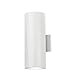 Kichler 9246WH Outdoor Cylinder Wall Mount Sconce UpLight Downlight, White 2-Light (6" W x 15" H) 240 Watts