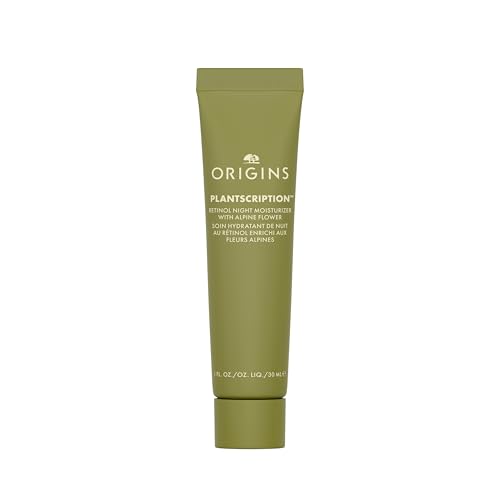 Origins Plantscription Retinol Night moisturiser | Visibly Diminishes Lines, Pores & Uneven Skin Tone | With Peptide & Retinol, 30 ml