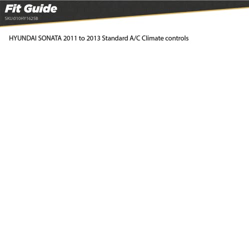 Scosche Hy1625B Double Din & Din+Pocket Dash Kit Compatible With 2011-13 Hyundai Sonata With Standard A/C Controls Black With Silver Trim #TOP4