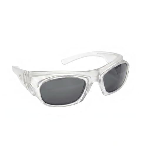 Image of THUNDERSTORM Safety Goggles Eye Protection Anti Pollution Eyewear For Multipurpose Riding Motorcycle Cycling Scratch Resistant UV Protected Glasses for Men & Women (Matte White with Smoke Lens)