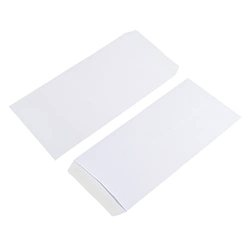 YOKIVE 50 Paquete 8.7 X 4.3' #5 Sobres para Monedas con Cierre Autoadhesivo para Artículos Pequeños Mini Bolsillos Almacenamiento para Jardín Oficina (Blanco)