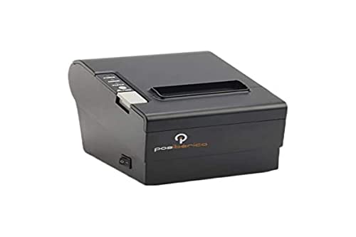Posiberica Impresora TERMICA P80 Plus-USL USB/RS232/LAN Negra - Terminal de Punto de Venta (Térmico, POS Printer, 24 x 24 mm, 250 mm/s, 203 x 203 dpi, 72 x 813 mm)