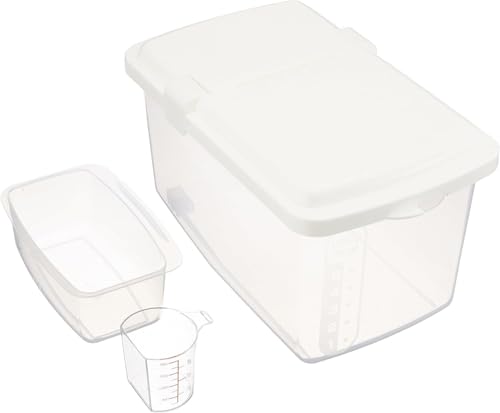 JapanBargain, Japanese Plastic Kome Bitsu Raw Rice Food Storage Container (11 LBS)