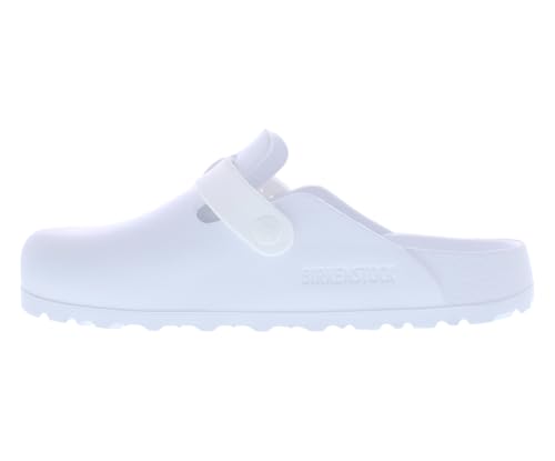 Image of Birkenstock Boston EVA Narrow Unisex Shoes Size 3, Color: Cloud White /Ghost White-White