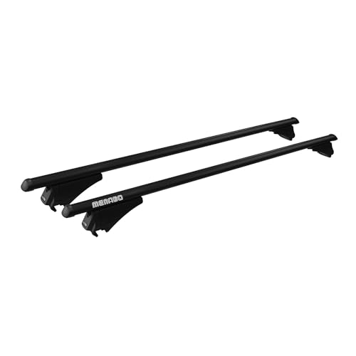 OMAC Roof Rack Cross Bars for Volvo XC70 2008-2016 Lockable 165Lbs Aluminium Black 2Pcs fits Cargo Carriers Kayak Canoe Bike Snowboard