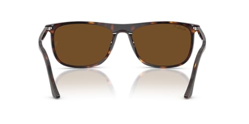 Ray-Ban Unisex Sunglasses Havana Frame, Brown Polar Lenses, 61MM4