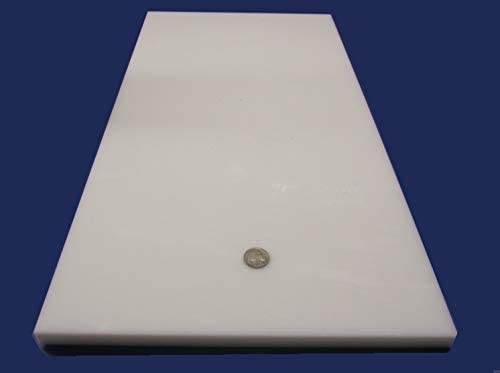 HDPE (High Density Polyethylene) White Sheet .625" (5/8") x 12" x 24" 1 pc