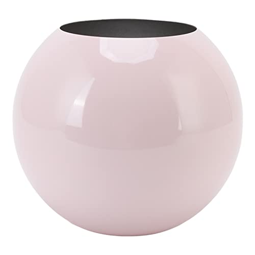 Florero de Cuenco de Burbujas, Jarrón de Bola de Acero Inoxidable Pequeño, Florero Decorativo de Redondo para Bodas Eventos Decoración Arreglos de Oficina o Hogar(Rosa)
