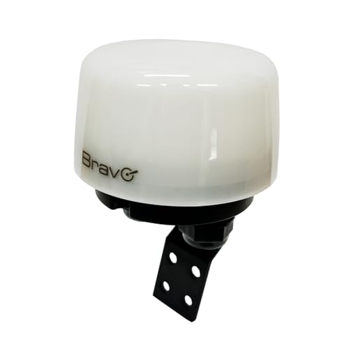 Bravo Interruttore Crepuscolare IP66, 220-240V, 10A, Sensore Luminosità 5-50 LUX, per Esterni