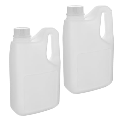 PRETYZOOM Juice Bottles with Lids 2 Pack Large Juice Container with Handle for Easy Pouring