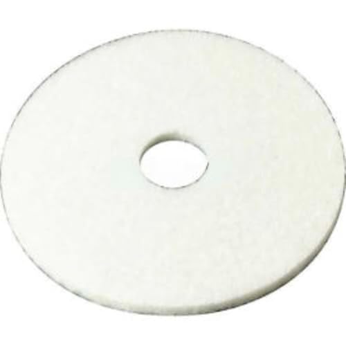 3M White Super Polish Floor Pad 4100, 21"