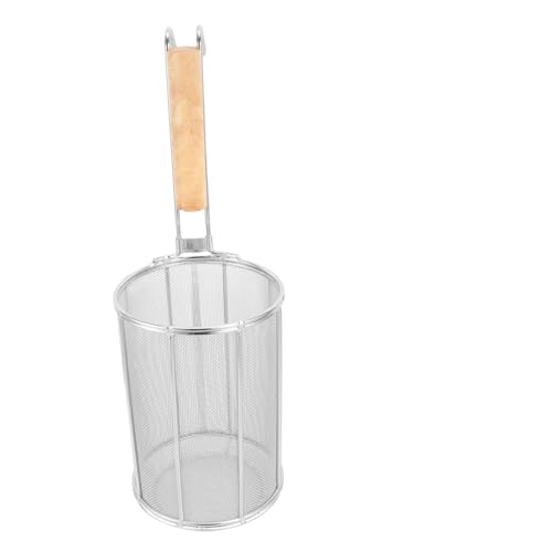 PRETYZOOM Colador De Espagueti Olla De Vapor Bol Tazón De Colador Bochas Colador De Pasta Infusor De Té De Malla Fina Plegable Fideos Cesta De Malla Plato Para Servir Acero Inoxidable